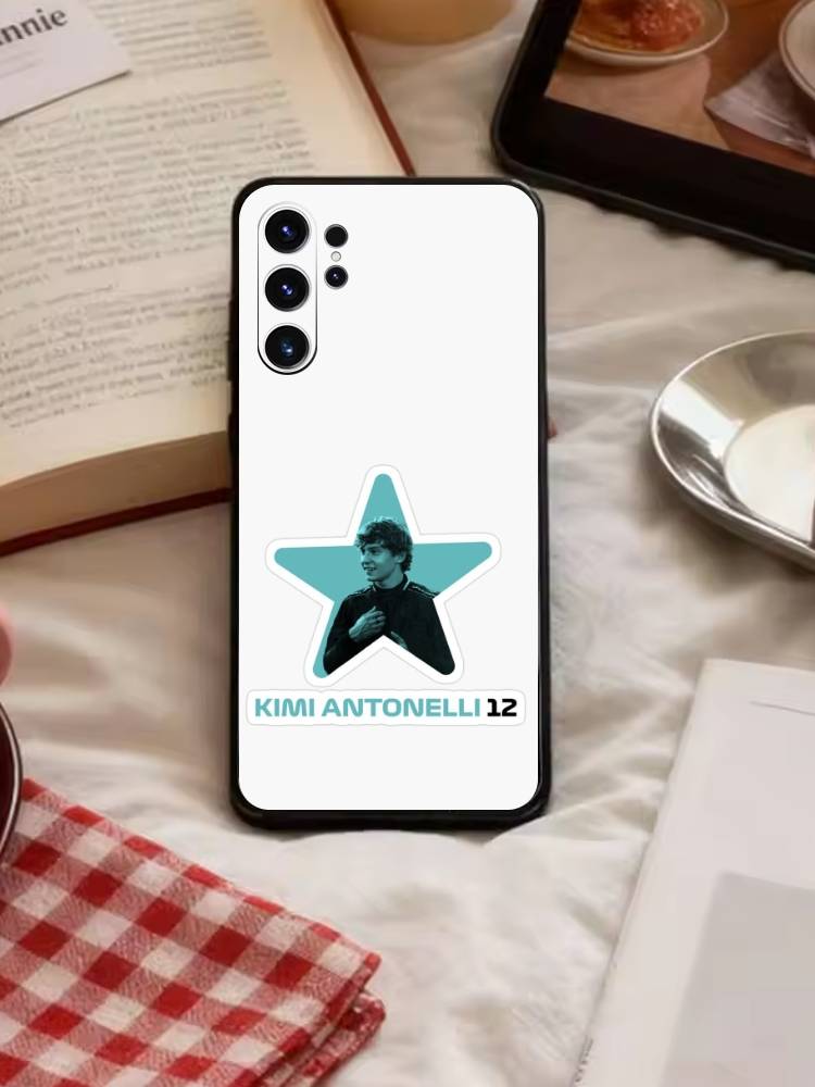 K-Kimi Cool A-Antonelli Phone Case For Samsung S26,S25,S24,S23,S22,S21,S20,S30,Ultra,Plus,Fe,Note,5G Black Cover