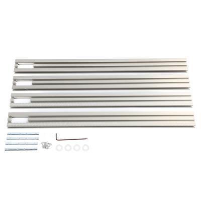 Track Saw Guide 600mm Adjustable Backplane Woodworking Parallel Guide Rail System for Sculpture