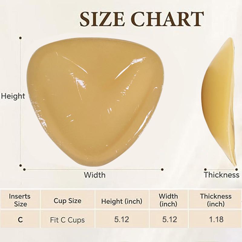 

Силиконовые накладки на бюстгальтер для женщин, многоразовые накладки на грудь, невидимая наклейка на грудь C Cup