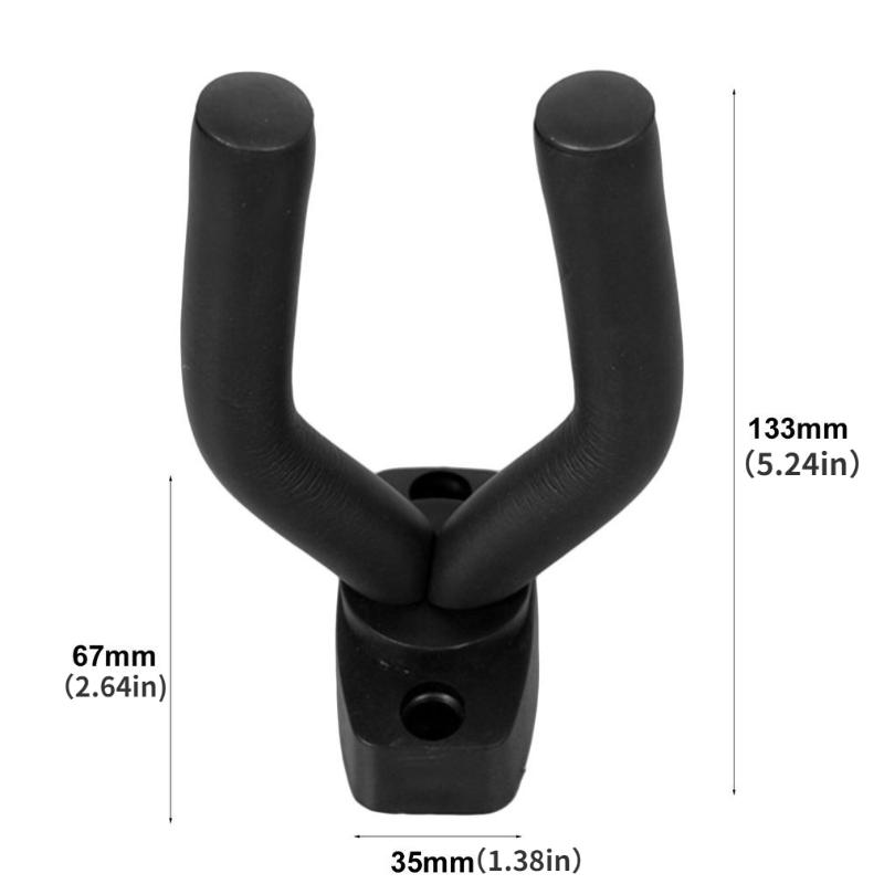 1pc Wall Mount Guitar Hanger Hook Non-slip Holder for Electric Acoustic Guitars Bass Ukulele String Instrument