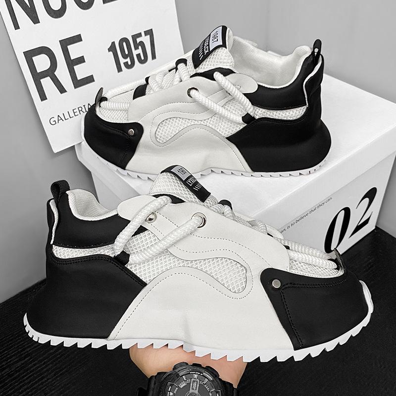 Summer Men Breathable Mesh Casual Sneakers Trendy All Match Dad Shoes Comfortable