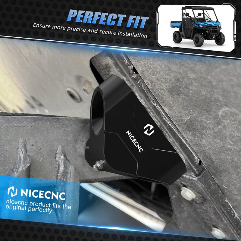 UTV Bed Hinges 2PCS Support Pivot For Can-Am Defender HD8 HD10 HD5 Max Commander 1000R Aluminum Alloy
