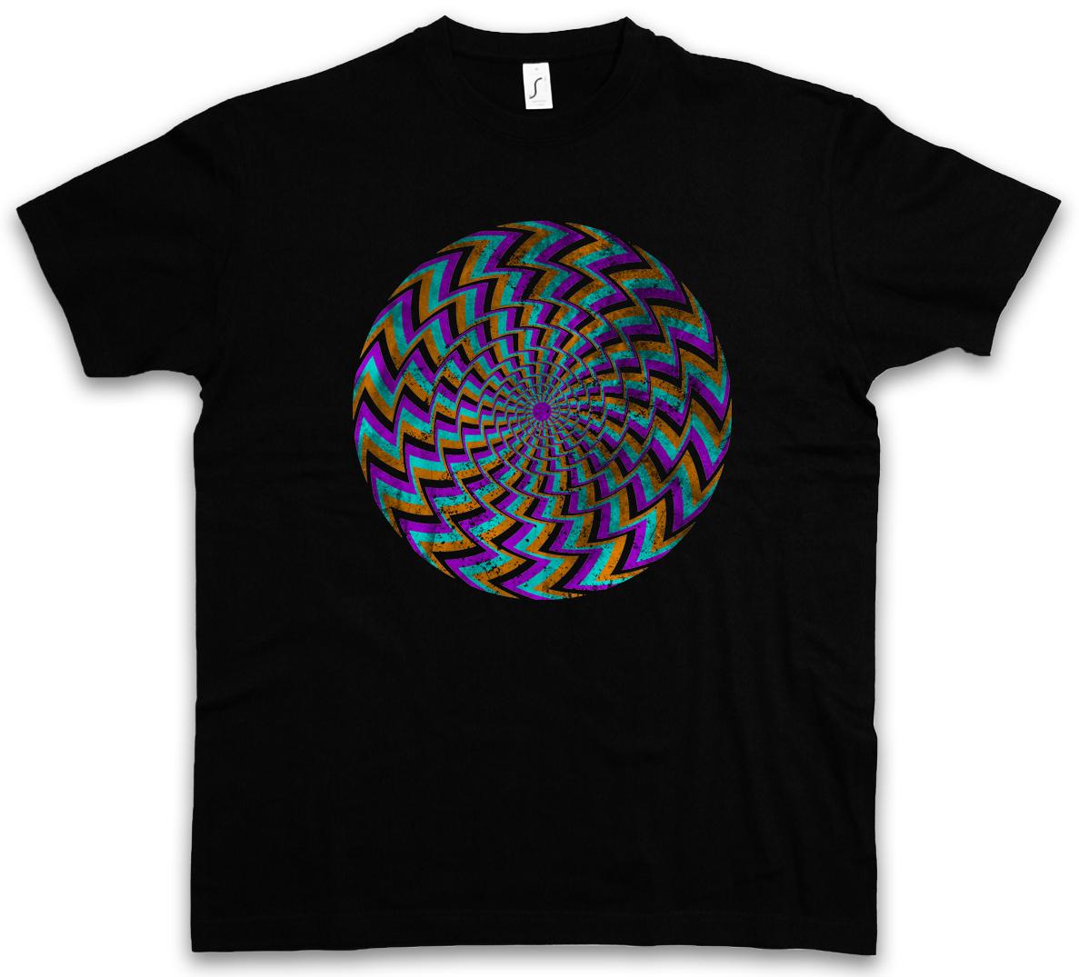 HYPNO SPIRAL II T-Shirt Mens Womens Tees Top Labyrinth Mystic Hypnotic Esoterik Circle S