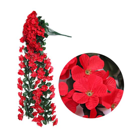 Outdoor Artificial Fall Fake Flowers Hanging Vines UV Resistant Faux Flowers Realistic Look Home Garden Decor