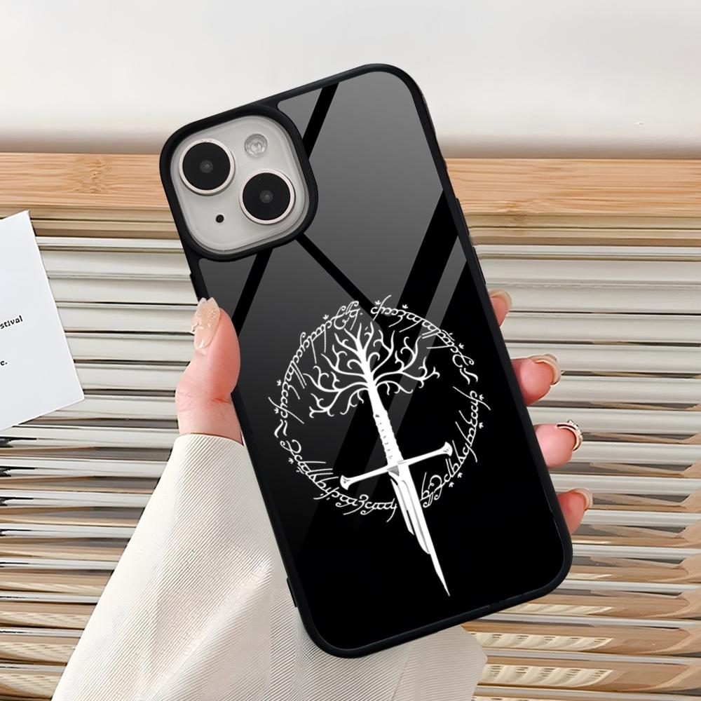 The L-Lord Of The R-Rings Phone Case For Iphone 16 Pro 15 Pro Max 14 12 11 13 Mini 8 7 Plus X Xs XR PC+TPU Design Cover