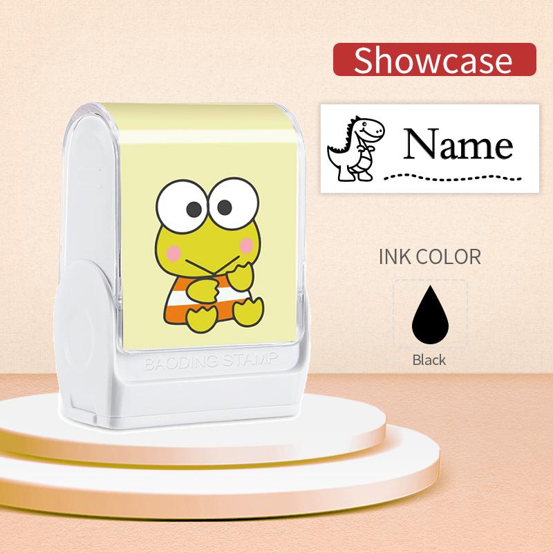 

Personalized Keroppi Name Stamp with Waterproof Ink,Customizable Labels for Kids Stationery,Clothing,Perfect for Back to School