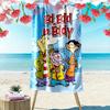 Asciugamano da Spiaggia Stampa Ed, Edd n Eddy, Asciugamano Grande Morbido Asciugatura Rapida per Spiaggia Campeggio Nuoto
