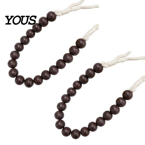 Decorative Curtain Clips 2Pcs Wood Bead Tiebacks, Holdbacks for Thin or Thick Window Draperies, Wall Damage Free Tiebacks Boho Farmhouse Tie