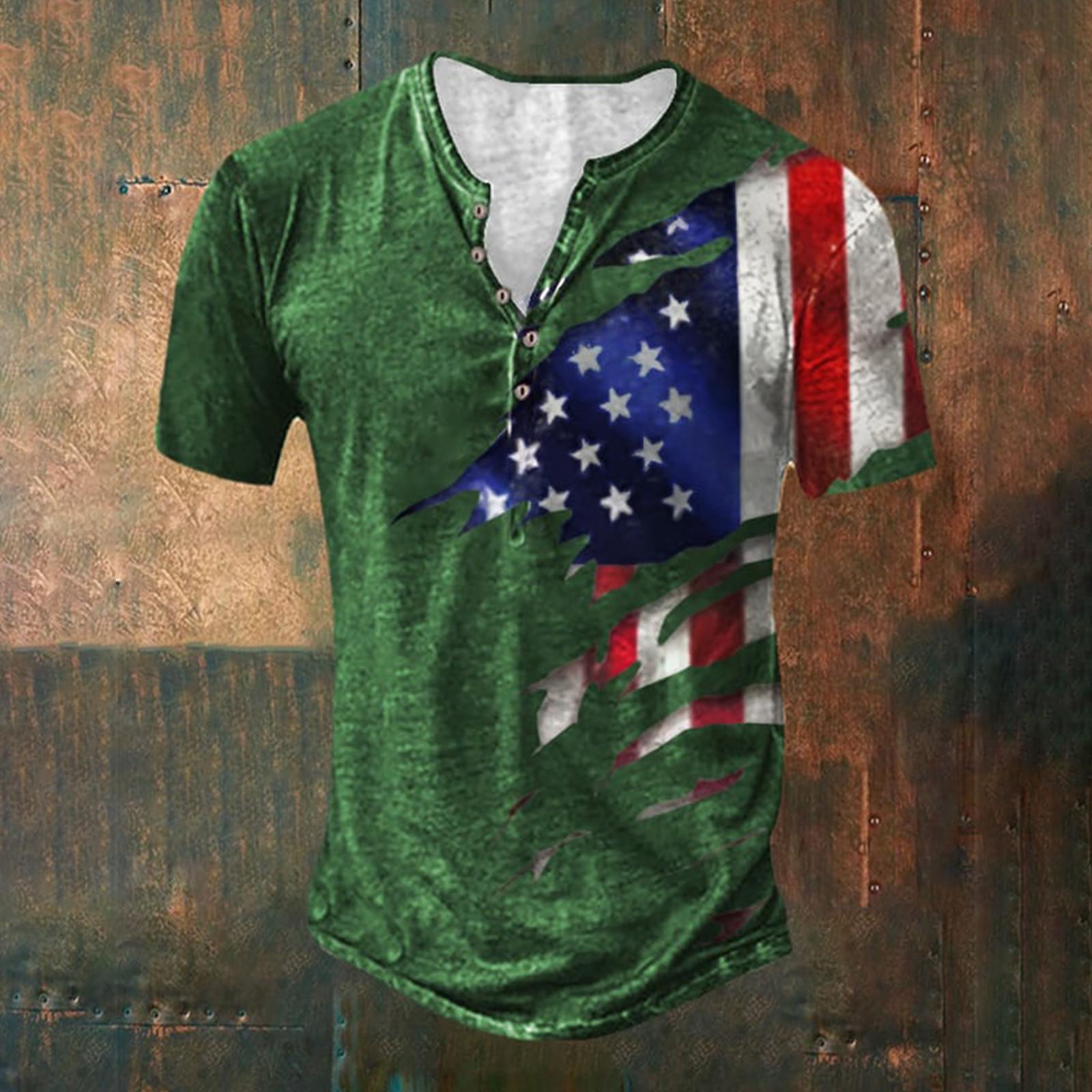 

Модна чоловіча футболка з короткими рукавами та принтом із зображенням і вишивкою, весна та літо M