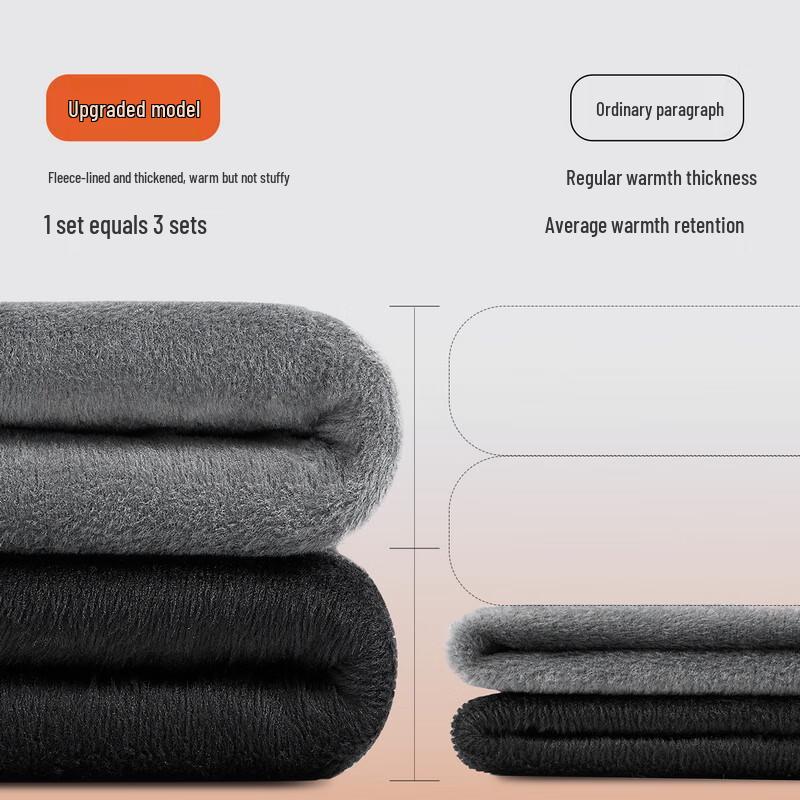 SEPTWOLVES Men's Plush-Lined Thermal Underwear Top