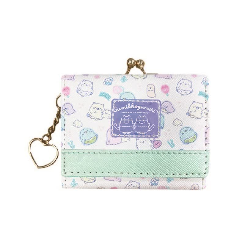 

Sun Art Sumikkogurashi Серия Аврора Кошелек-мини на застежке, Мятный [SG 1622 MIT]