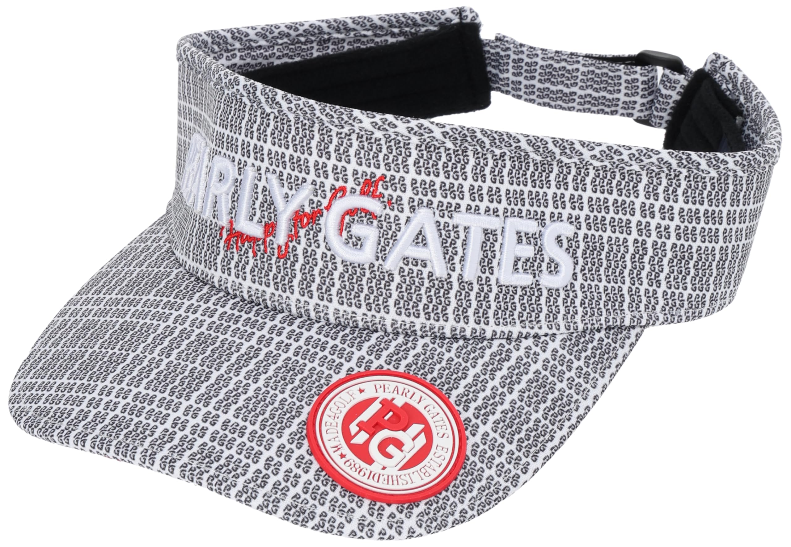 

PEARLY GATES Унисекс Технологичный козырек Регулируемая шляпа для гольфа x Темно-синий FR Быстросохнущий (Защита от УФ-лучей, Размер) / 053-4187504 031_Белый