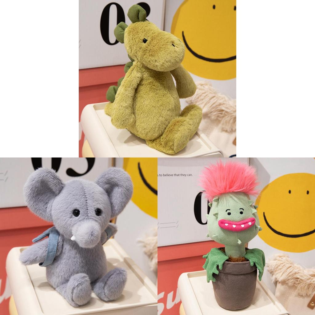Dinosaur Elephant Cannibal Flower Plush Toy For Kids Gifts And Kids Room Decor