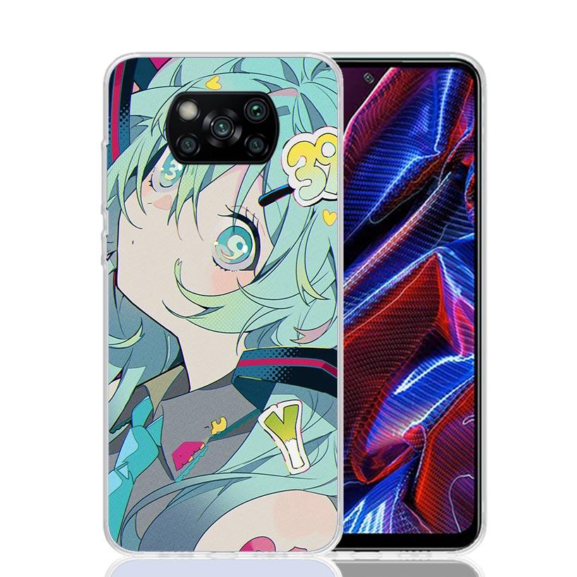 

Cute Anime Girl INS Case Phone Cover for Xiaomi Redmi Note 10 9 9S 8 8T 7 5 Pro Mi 12T 11T 10T 9T 12 11 Lite A3 A2 Trend Fundas Xiaomi Mi 10T(Pro)