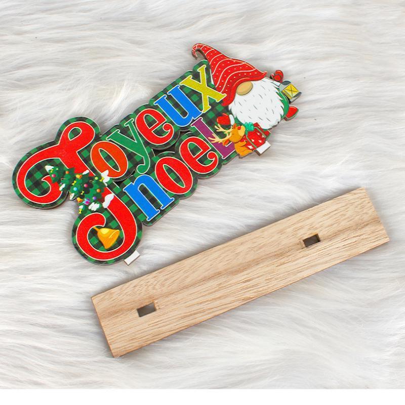 Creative Wooden Christmas Decorations DIY Wooden Crafts for Christmas Tabletop Decorations for New Year Gifts.