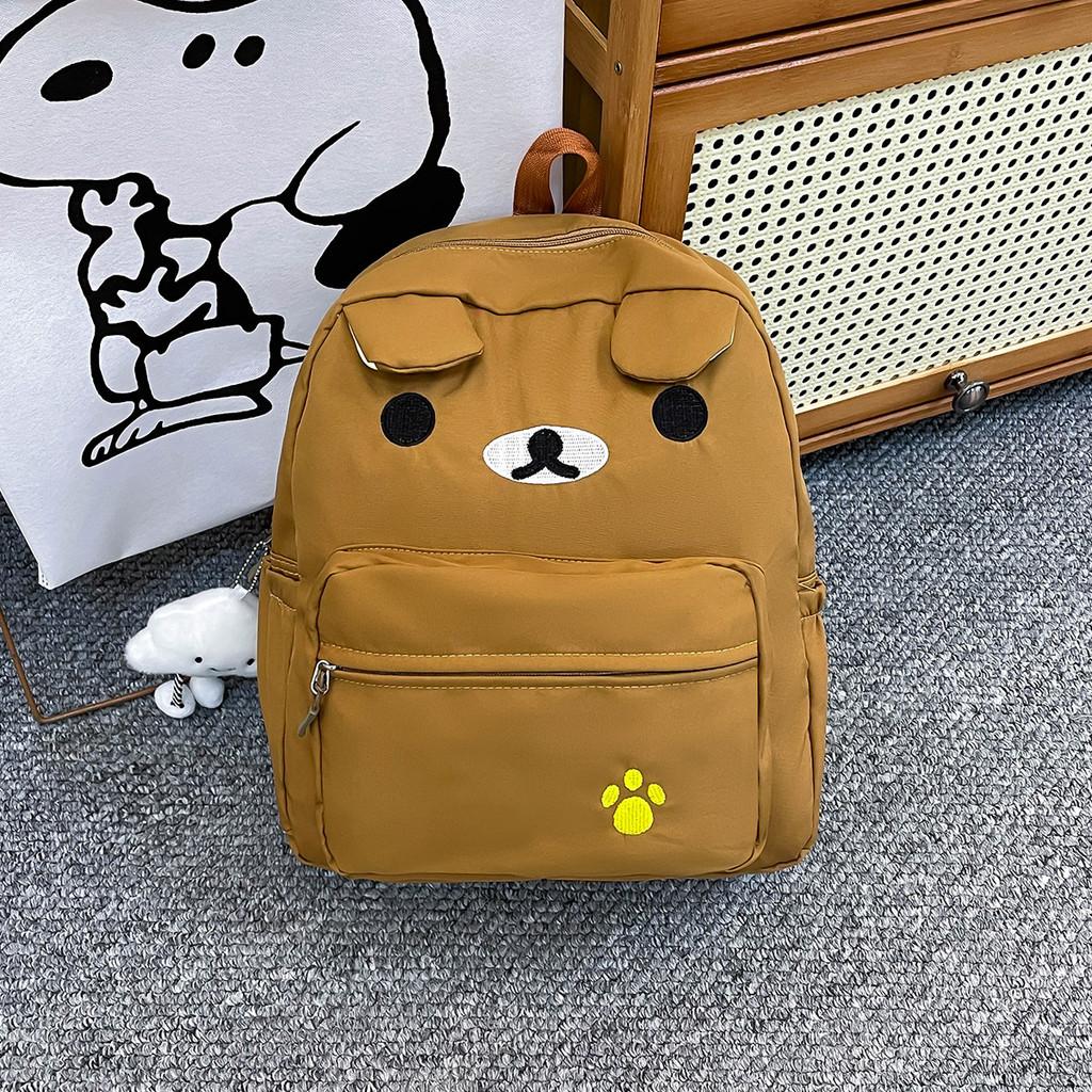 Adorable Bear Design Backpack With Ventilated Straps For Girls Travel Everyday