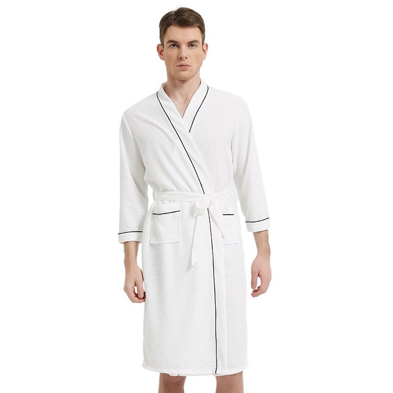 2025 Four Seasons Waffle-Style Couple Bathrobe – European & American Design