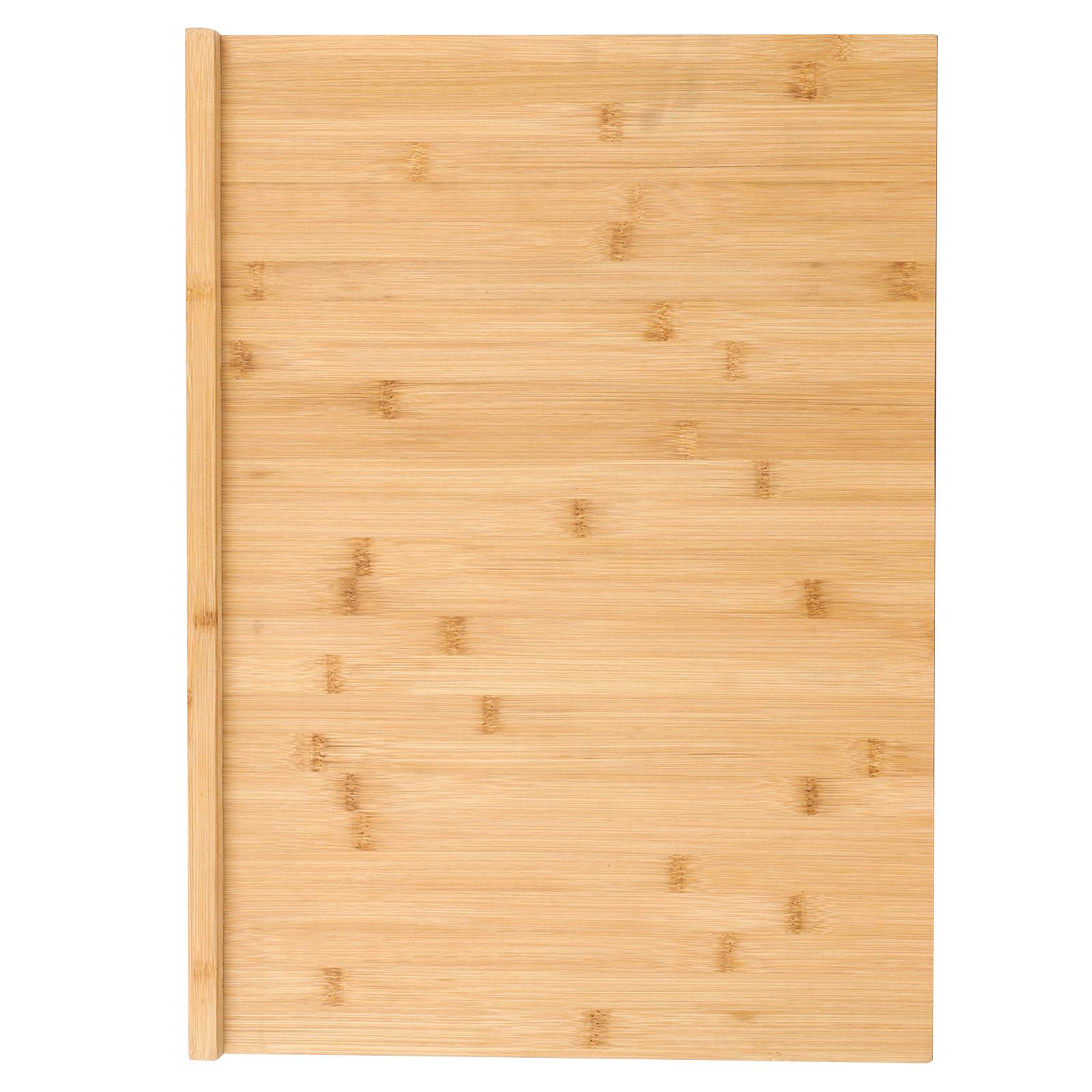 Multi-Function Pastry Board Over-the-Counter Bamboo Chopping Board with Reverse Juice Groove Knife-Friendly Surface for Kitchen