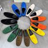 Heißer Verkauf Mode Gelbe Flache Schuhe für Herren Bequeme Wildleder Slipper Mann Slip-on Leder Freizeitschuhe Große Größe 48 Zapatos Hombre