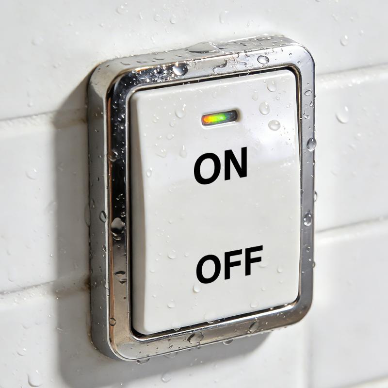 Waterproof Switch Label Sticker Clear Transparent Self-Adhesive Light Switch Panel Decals for Holiday House Rental Decor