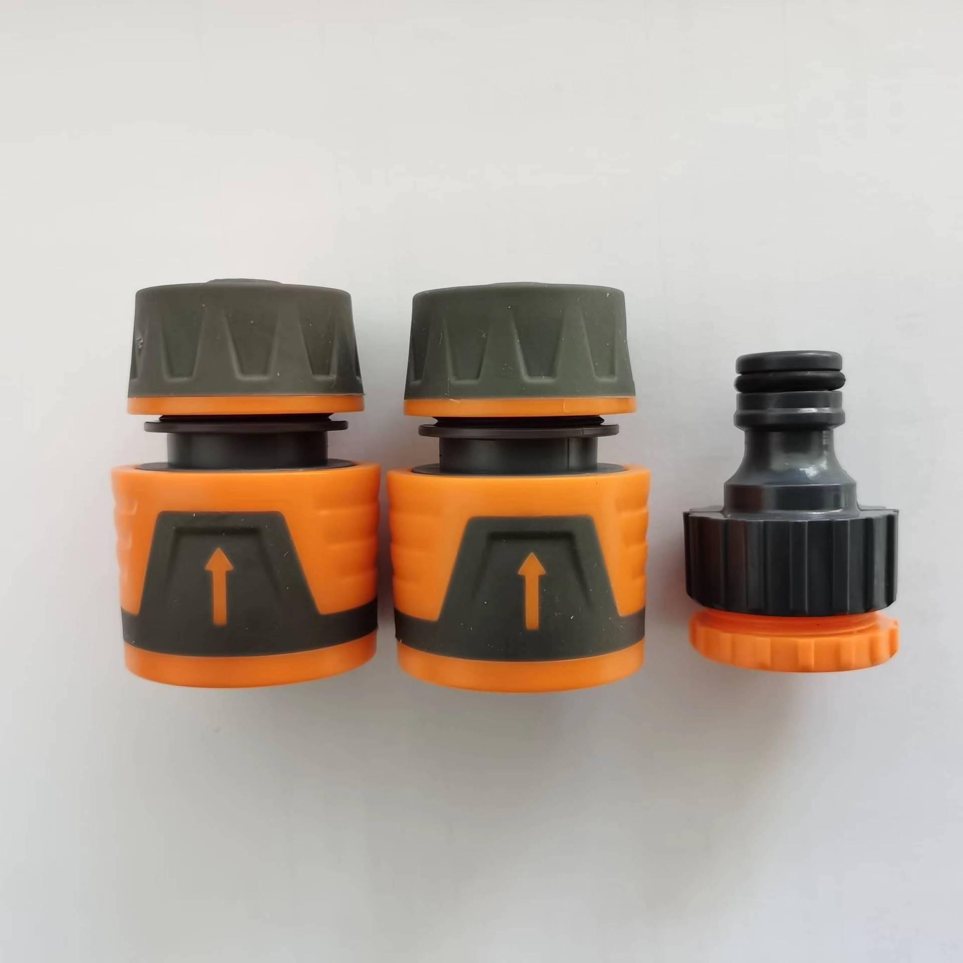 4-Point Quick Connector Set for Garden Hose & Car Wash