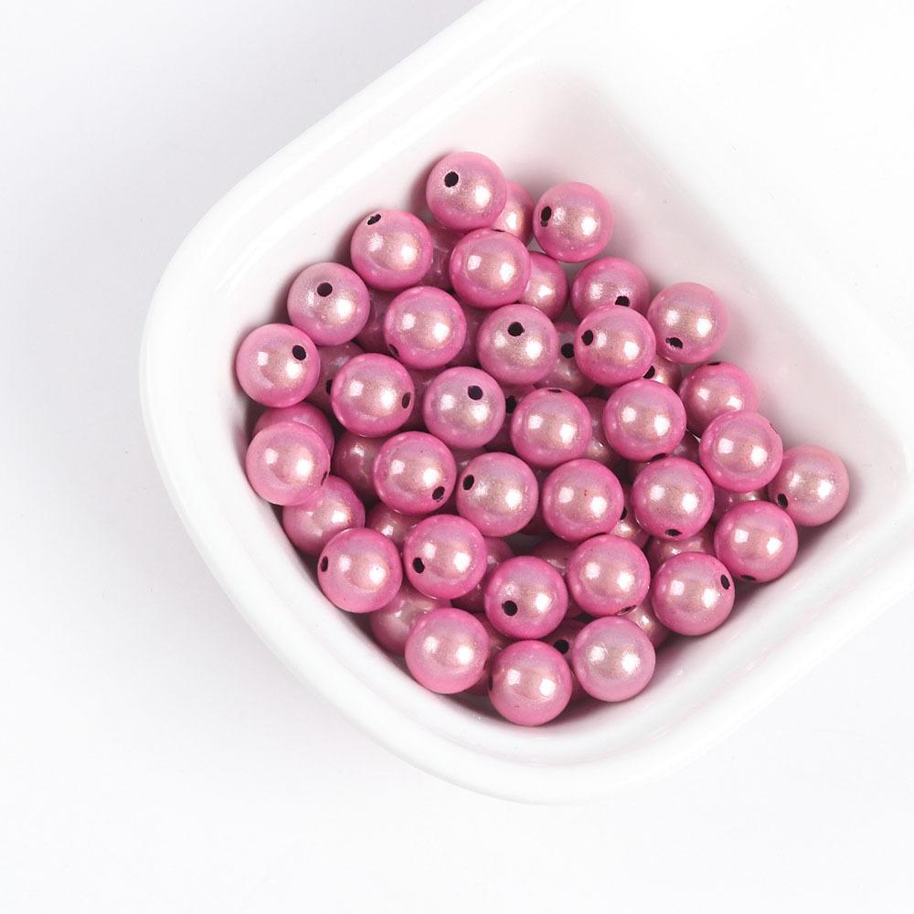 Color Dream Reflective Laser Acrylic Round Beads Diy Bracelet Necklace Accessories Handmade Jewelry Materials