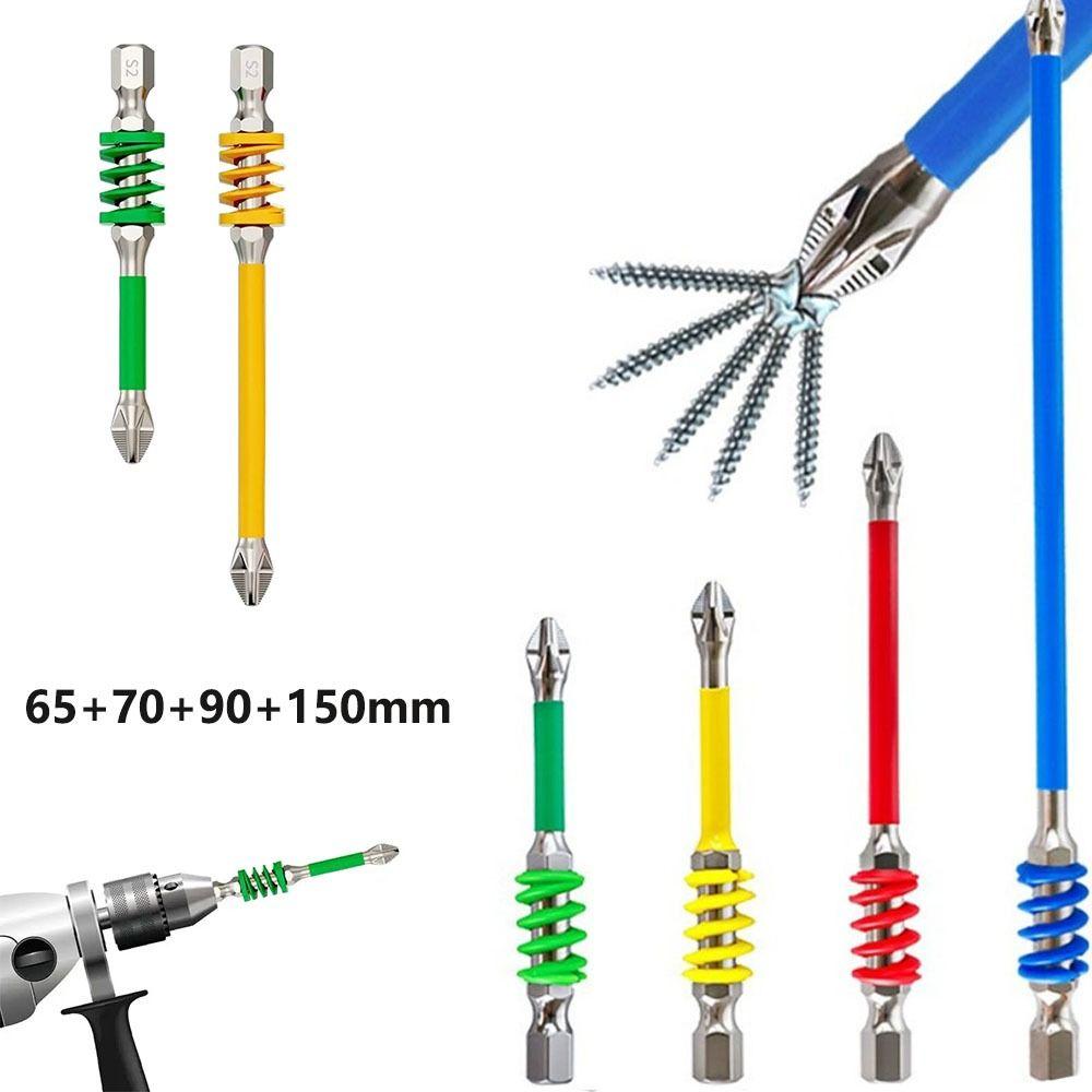 With Spring Spring Screwdriver Bit Magnetic Impact Batch Head  Electric Screwdrivers