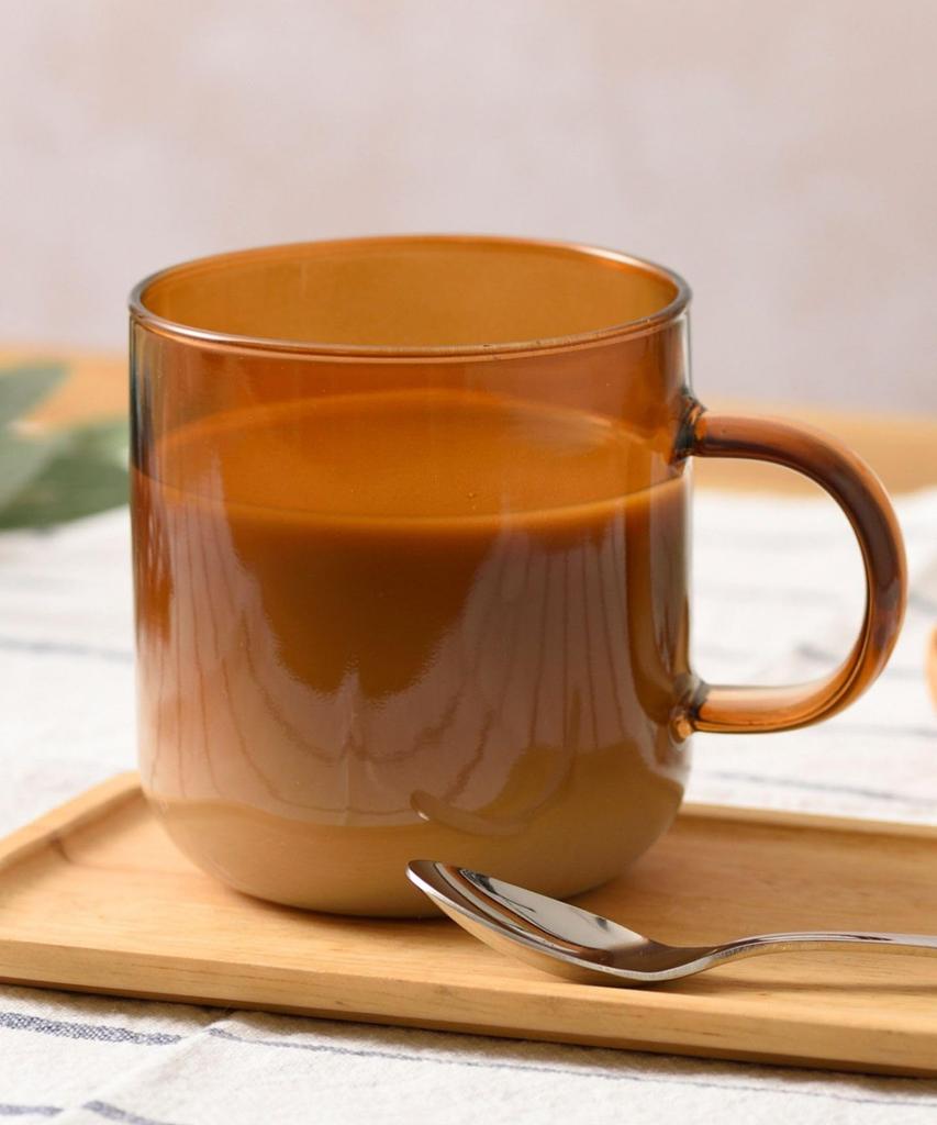 BRUNO Heat-Resistant Glass Skypattern Mugs, Pair, Cute, Brown and Purple, RBHK017-BRPU