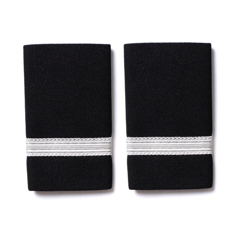 

2 шт. Креативна нашивка з вишивкою вручну Багатофункціональні погони для курток Погони для декору одягу та аксесуарів срібний