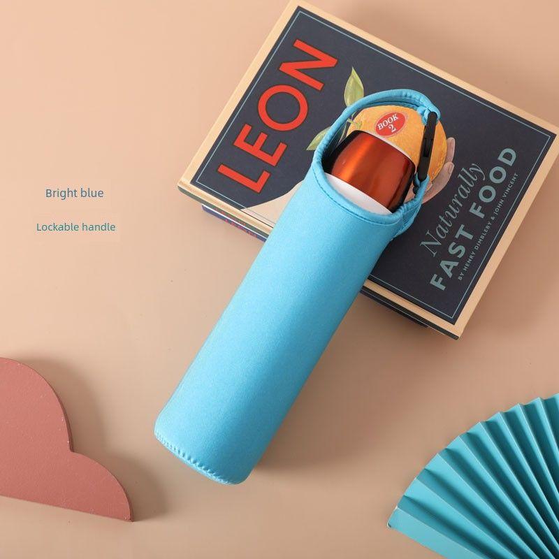 Baihui 500ml Large-Capacity Thermos Cup Cover for Adults, Portable Hand-Held Cross-Body Protective Cover, Anti-Fall