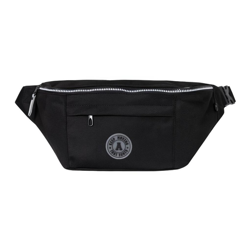 Anta Sports Casual Outfit Fabric Shoulder Crossbody Chest Waist Bag Unisex Bags Black 192328131-1
