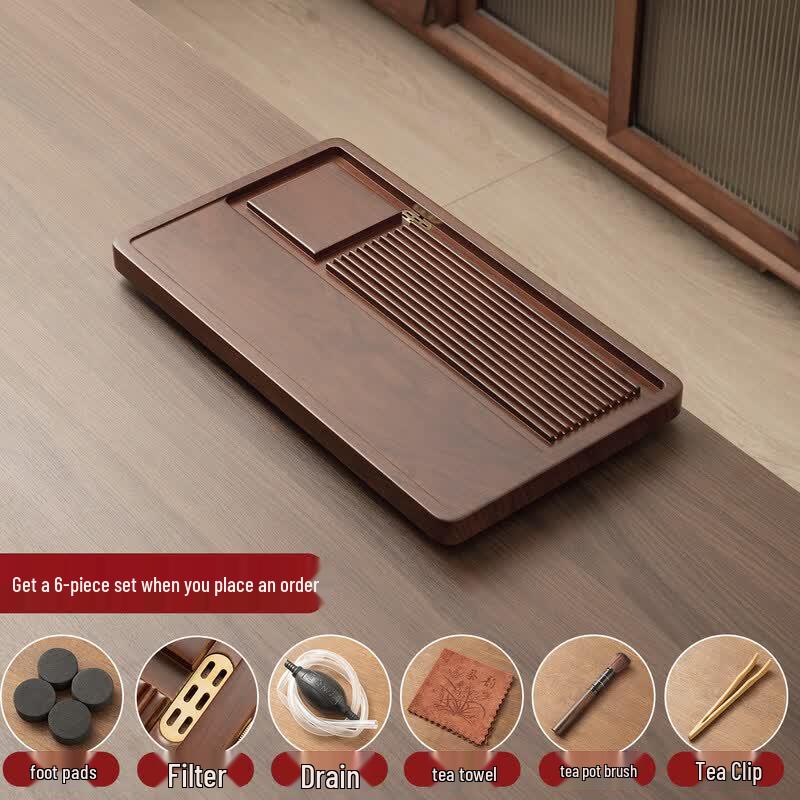 Handmade Bakelite & Solid Wood Kung Fu Tea Tray