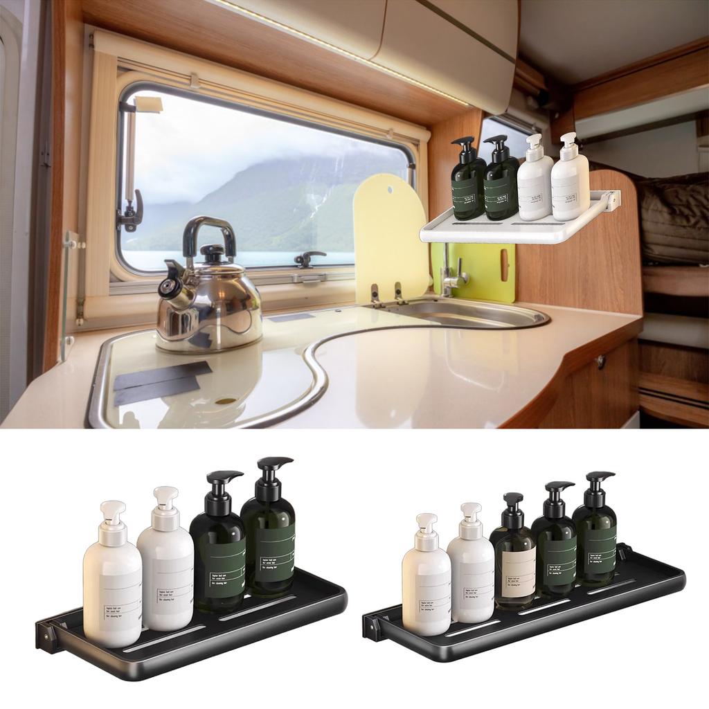 Towel Rack Foldable Punching Free Bath Towel Shelf for Campers Home Kitchens Bathroom Supplies Storage Holder