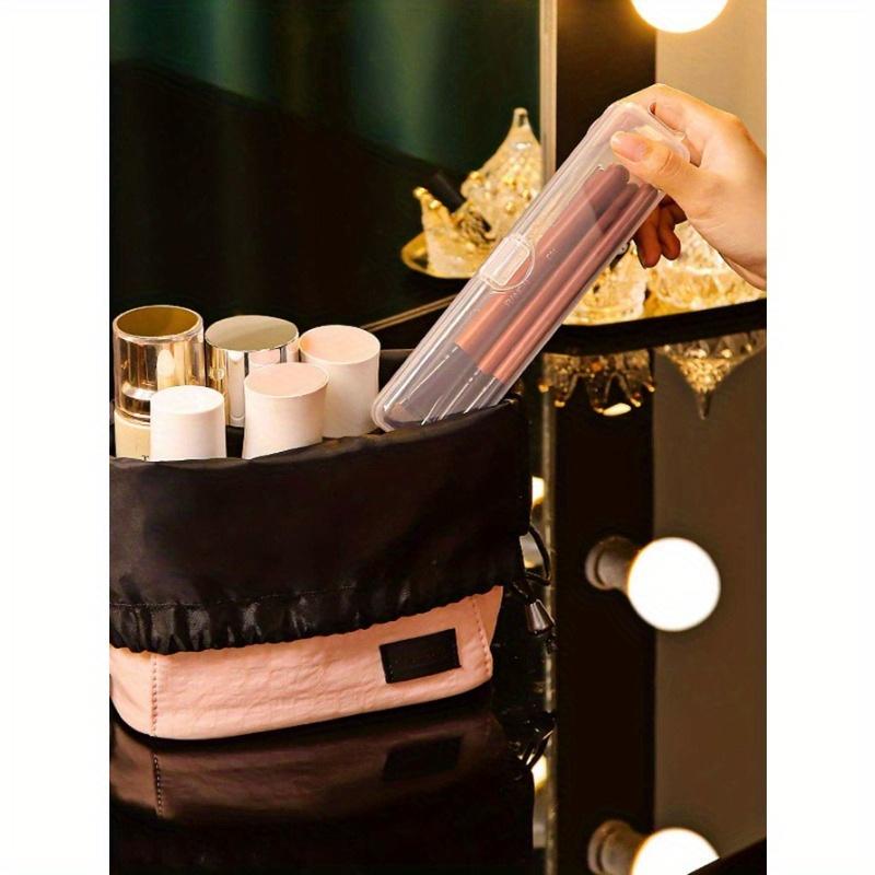 1pc Makeup Box, Modern Clear Portable Case For Home, For Holiday Beach, Bathroom Collection, Bedroom Collection, Large Capacity