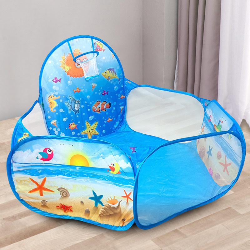 Toy Tent Cartoon Play Game House Ball Pool Pits With Basket Sport Portable Foldable Outdoor Educational Toys For Children Kids