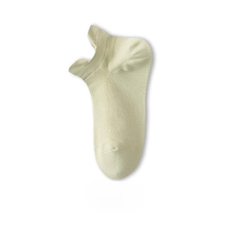 Summer Women's Ear Lift Mesh Women's Socks Solid Color Short Socks Style Breathable Boat Socks Invisible Socks