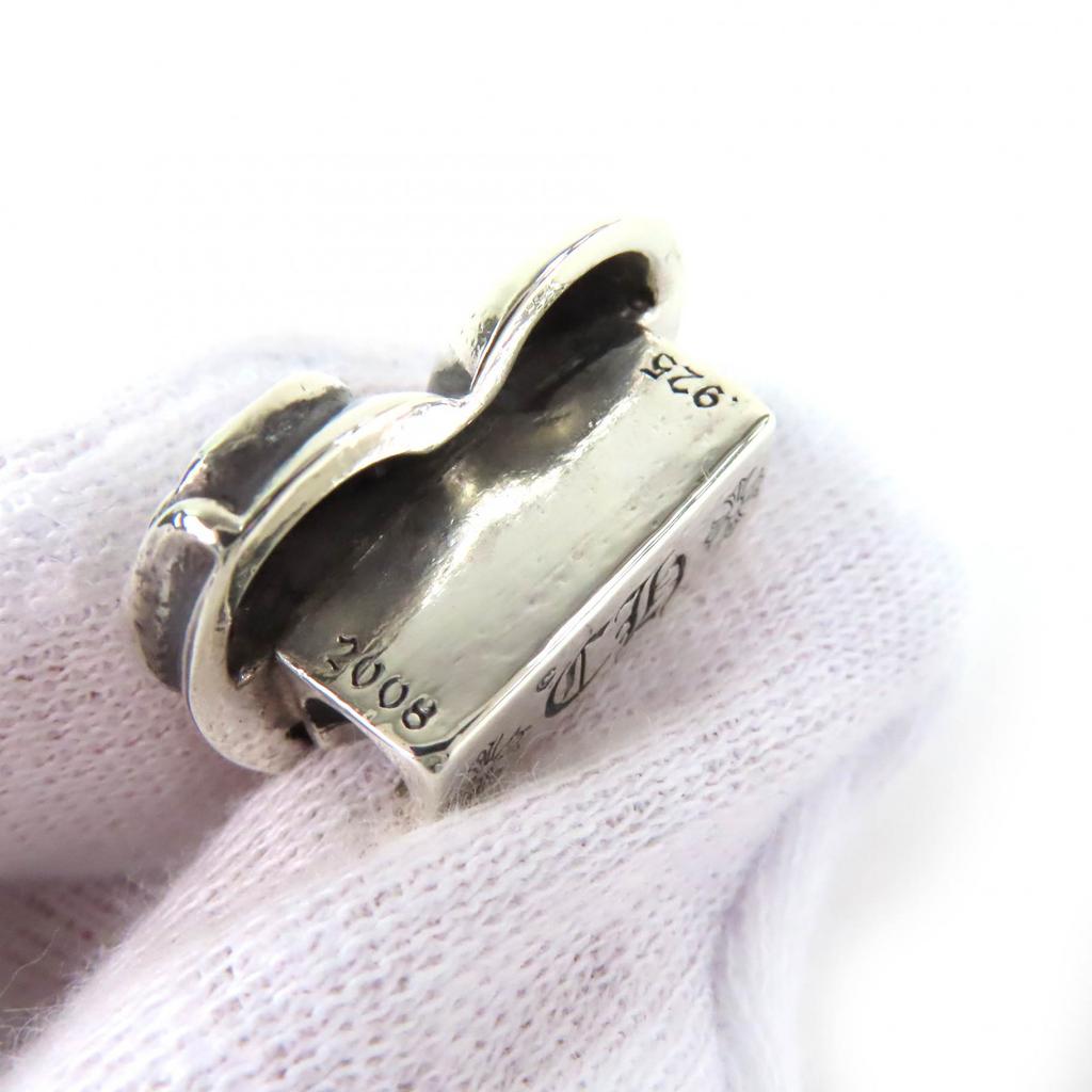 Great CHROME HEARTS hair accessory Heart motif concho button hair tie Silver 925 Used