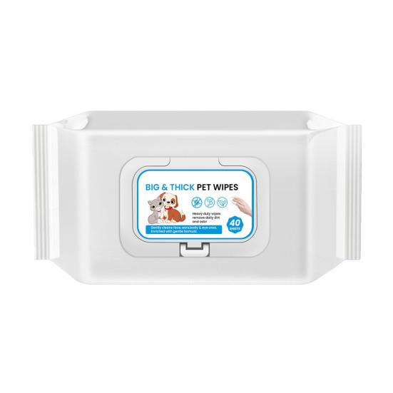 

1 Pack Pet Cleaning Wipes for Pet Deodorization Ear Mites Eye & Ear Wax Mild Natural Ingredients Soft Grooming 40pcs