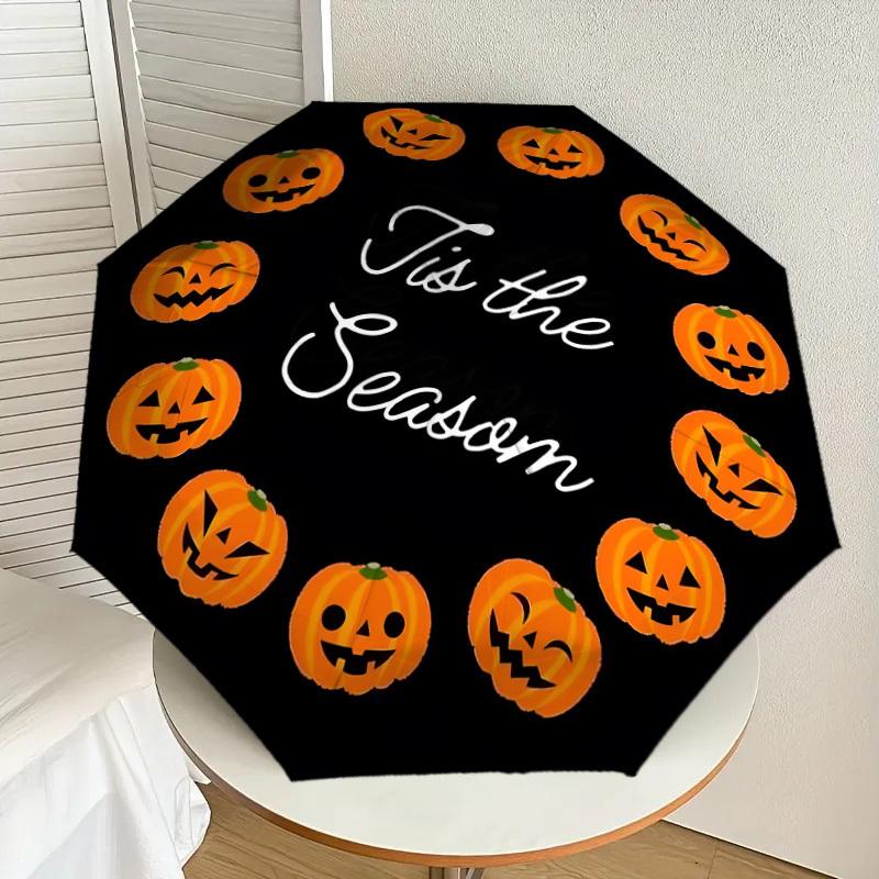 

1pc Halloween Pumpkins Seasonal Decorations Umbrella with Plastic Handle,Suitable for All Seasons Home Travel Outdoor UmbrellaDD1132