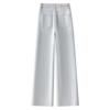 Women's Light Color High-Waist Wide-Leg Jeans: Summer 2025 Relaxed Fit, Slimming, Loose, Straight Long Pants