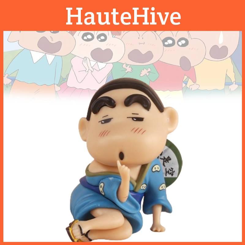 Adorable Crayon Shin-chan Figurine In Kimono Pvc Anime Car Dashboard Decoration