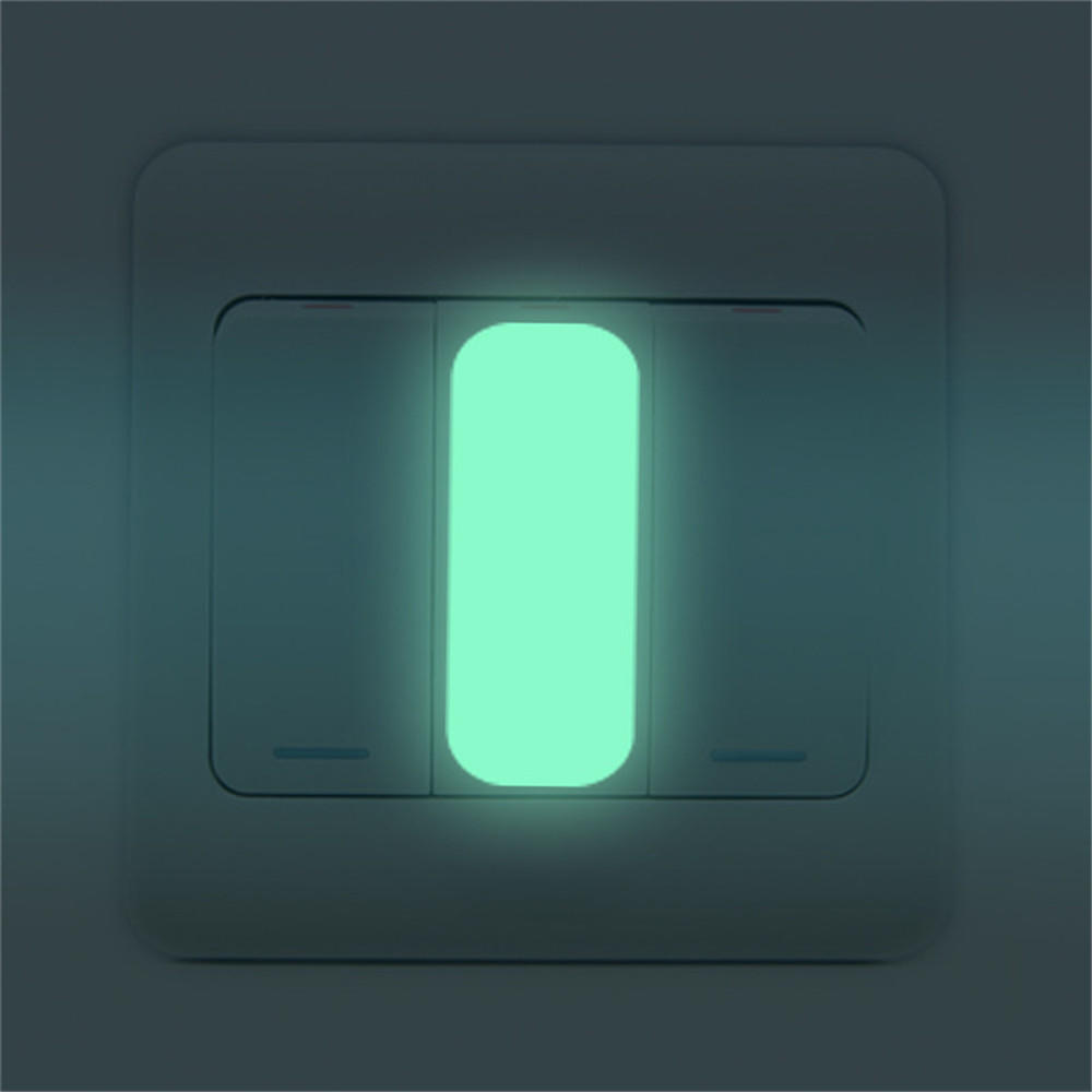 10Pcs/set New Decorative Waterproof Bedroom Decor Luminous Switch Stickers Button Decal Home Vinyl