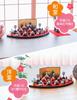 Osaka Choseido Hina Compact Mini Name Wooden Tag Bonus Included Crepe Hina Width Set of 10 Baby Hina Hina Fan Dolls, Hina, Engraved, (Sent
