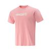 Simple Versatile Letter Print Round Neck Breathable Short Sleeve T-Shirt Men Tops Peach-Pink AHSVB69-2