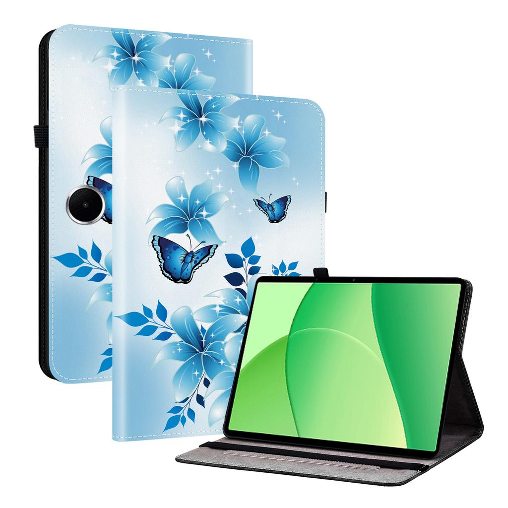 For Oppo Pad SE Leather Case Pattern Printed Stand Tablet Cover with Card Slots