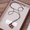 Korean Blogger 2025 Bestseller: Adjustable Black Rope Pendant Necklace - Casual Versatile Fashion Accessory.