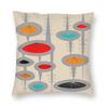 Atomic Era Space Age Pillowcase Polyester Linen Velvet Pattern Zip Decorative Sofa Cushion Case x