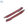 For BMW X1 F48 2016 2017 2018  ABS Carbon Fiber Texture Front Head Fog Lights Lamp Eyebrow Cover Protective Trim