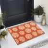 Halloween Ghost Pumpkin Cashmere Door Mat  Bath Mat Hypoallergenic Floor Rug Non-slip for Entrance Bedroom Kitchen Bathroom