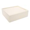 Transparent Material Storage Container Cream Color Stackable Storage Bins Desk Organizer  Home